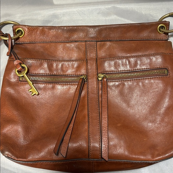 (Used) Fossil Rich Brown Leather Crossbody Bag
In Excellent Condition! - Picture 6 of 13